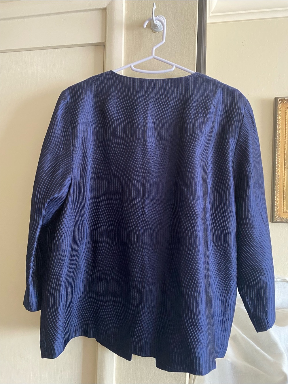 Eileen Fisher Textured Silk Blend Jacket - Picture 2 of 10